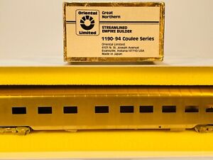 1970s NOS Oriental LTD HO Brass GN Empire Builder Coulee Series Observation Car