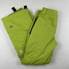SPYDER Snow Snowboard Ski Pants Women’s 2 Insulated Lime Green Zip Ankles