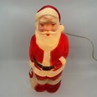 Vintage Union Products Blow Mold Lighted Plastic Christmas Santa 13.5 Inches