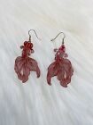 Red Goldfish Drop Earrings Dangle Earrings Women Fashion Jewelry Gift New