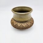Mary Tuttle Studio Art Pottery Green Vase Small Native Southwest Style Signed 3