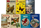 Lot of 7 Vintage Golden Guide Books Birds Insects Pond Life Rocks & Minerals