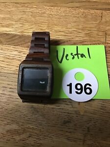 Vestal Muir Wood Mens Watch For Parts Or Display Only ! “NO MOVEMENTS “