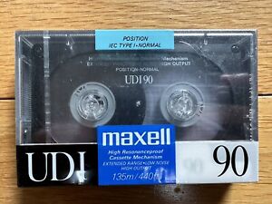 Maxell UDI 90 Type I Normal Bias Audio Cassette Tape High Output - Made In Japan