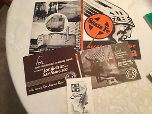 Santa Fe Railroad GOLDEN GATE Advertising Brochure Collection