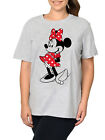 Women's Plus Size Minnie Mouse T-Shirt Disney Short Sleeve Tee Red Polka Dot