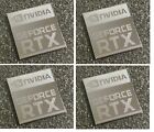 NEW Nvidia GEFORCE RTX Sticker Silver 3080 3070 3090 4070 ti 3070 ti QTY 1