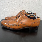 Charles Tyrwhitt Men’s Size 11 Oxfords Brown Leather Cap Toe Dress Shoes Vibram