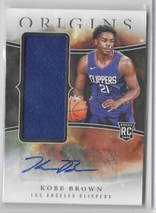 New Listing2023-24 Origins Basketball Rookie Patch Auto Kobe Brown # RJA-BWN Clippers