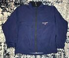Vintage Ralph Lauren Polo Sport Windbreaker Jacket Mens Medium Blue Full Zip