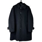 Ralph Lauren Wool Black Single Vent Overcoat Coat Men’s Size 40 Short