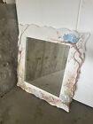 New ListingVINTAGE Hand painted Alice In Wonderland Scalloped Wall Mirror