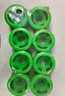 Traxx 57mm Speed roller skate wheels green set of 8