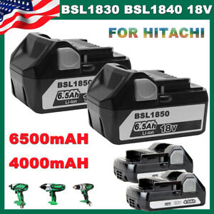 1-2Pack For Hitachi 6.5Ah 18V Battery BSL1850 BSL1840 BSL1830 BSL1815X Li-ion US