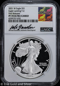 2021-W Proof Type 2 $1 American Silver Eagle NGC PF 70 UC | First Releases Gaudi