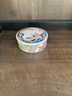 VTG Arita Imari Ware Japanese Porcelain Covered Bowl Dish Trinket Blue / orange