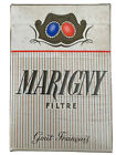 MARIGNY Cigarettes Made in France Circa 1960s Gout Francais 20 Filtre Empty Box