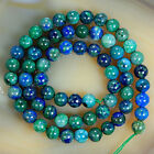 Natural Lapis Lazuli Chrysocolla Round Gemstone Beads 15.5