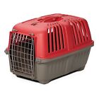 Large Cat Carrier Puppy Portable Pet Transporter Cage 22 Inch Handle Durable Red