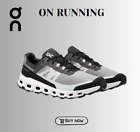 New Color Men's ON CLOUD CLOUDVISTA Black | White Running Shoes US Size