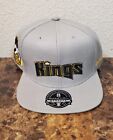 New Sacramento Kings NBA Mitchell & Ness Cap Yellow Dynasty Gray Hat Size 8 Rare