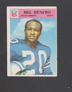 1966 Philadelphia Football Card #63 Mel Renfro-Dallas Cowboys Ex Card