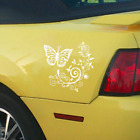 Car Body Decals Outdoor Butterfly Flower Stickers Parts White Fit For Truck SUV (For: Fiat X-1/9)