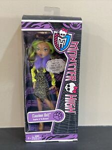 2012 MONSTER HIGH KILLER STYLE CLAWDEEN WOLF Doll New In Box See Photos