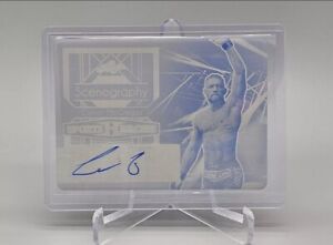 2024 Leaf Sports Heroes Conor McGregor Scenography Yellow Plate Auto 1/1 UFC MMA