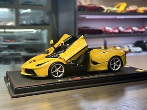 No Reserve! BBR Models 1:18 Ferrari LaFerrari (Diecast) Full Open Yellow