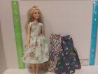Doll Clothes Handmade to fit Curvy Barbie doll- Lot 0f 3--Dresses,-  C22