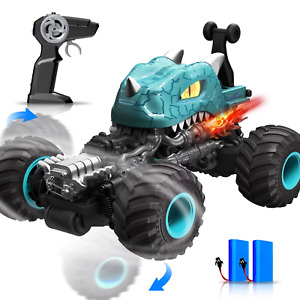 RC Car 1:14 RC Monster Truck Remote Control Toys Dinosaur Stunt Car for 4 and up