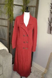 Free People Long Red Coat Sz. S