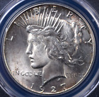 1927 PEACE DOLLAR PCGS MS 63 NICE GLOWING SILVER SATIN SHOWING OFF A PUFFY CLEAN