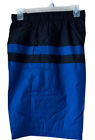 Open Trails Men's Swim Trunks/Shorts - Royal Blue/black Large NWT