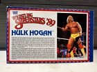 RARE! 1989 LJN WWF Bio File BLACK CARD - Hulk Hogan near mint NM Titan