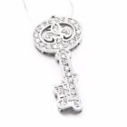 Kappa Kappa Gamma sterling silver key pendant with beautiful CZs NEW!