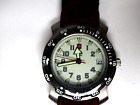 SWISS ARMY BRAND SUMMIT ASCENT MENS WATCH WHITE DIAL BLACK BROWN LEATHER BAND
