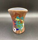 Keramos Vase Made In Israel Taub Hand Painted Grape Mosaic Design 163 Small 4