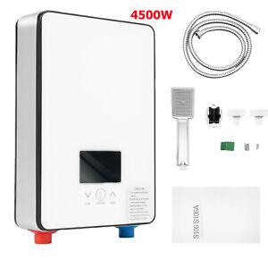 4500W Electric Instant Hot Water Heater Kitchen Bathroom Shower Boiler Tankless