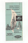 Vintage 1950's AEROFLOT SABENA Airlines Brochures Visit USSR Timetable NHTYPNCT