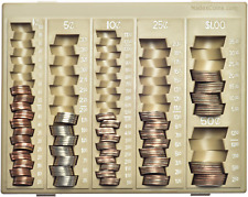 Nadex Coin Handling Tray | Bank Teller and Change Counter Coin Counting and Sort