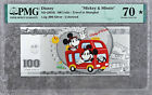 3 Pcs PMG 70+69 China Silver Disney Notes - Mickey & Minnie - Travel in Shanghai
