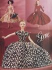 Vogue 705 Gene 15 1/2 in doll clothing pattern gown dress 1955 for the night FF
