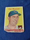 1958 Topps Baseball Card #461 Ed Mayer Chicago Cubs Rookie Poor Free Shipping