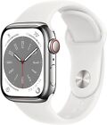 Apple Smart Watch Series 8 - Stainless Steel GPS + GSM Cellular 41mm Excellent