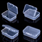 New Mini Square Clear Plastic Small Box Jewelry Storage Container Beads Case +