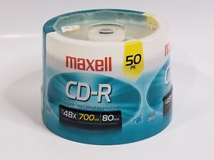 MAXELL 50 pack CD-R 48x 700MB 80min NEW