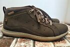 Columbia Men's Three Passes Chukka  Boots Size 9 Brown Leather Lace Up EUC