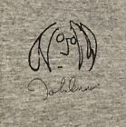 VTG John Lennon Sketch T-shirt Sz L Gray “Why Not?” Hanes The Beatles
